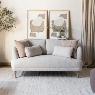 AMOBLE - Sofá Richard Gris Amoblé