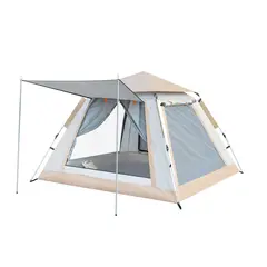 PWRFITNESS - Carpa GrandLodge Impermeable Beige 6 a 8 Personas