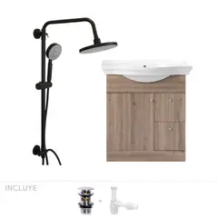 STRETTO - Pack Baño Beleña - Mueble + Columna Ducha