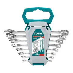 TOTAL - Juego De Llaves Doble Punta 6 22mm 8 Piezas Tht102386