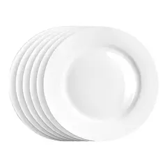 ARCOROC - Set 12 Platos Bajo 25,4 cm Restaurante Francés