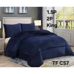 GENERICO - Cobertor de invierno PLUSH con CHIPORRO KING Color Azul Marino