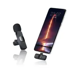 GENERICO - Microfono inalambrico Audio y vídeo para iPhone y Android