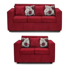 ADONIS LEUDH - Living 3+2 Ezeiza Chenille Rojo Italiano