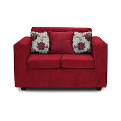 ADONIS LEUDH - Sofá 2 Personas Ezeiza Chenille Rojo Italiano