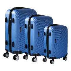 AFVENTURA - Set 3 Maletas Viaje Equipaje Rueda Cabina Avión