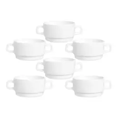 ARCOROC - Set 12 Tazas De Consomé 250 cc Restaurante Francés