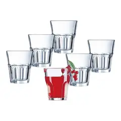ARCOROC - Set 12 Vasos Agua Bajo 200 cc Granity Francés