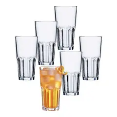 ARCOROC - Set 12 Vasos Agua Alto 200 cc Granity Francés