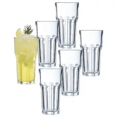 ARCOROC - Set 12 Vasos Alto 460 cc Granity Francés