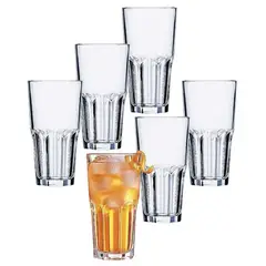 ARCOROC - Set 12 Vasos Refresco Alto 310 cc Granity Francés
