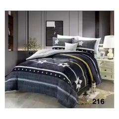 GENERICO - Cobertor Chiporro Invierno 1.5 Plazas - Negro Estrella Renos 216