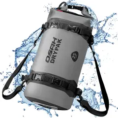 OSAH DRYPAK - Bolso seco impermeable 25 litros - Bolsa trasera motocicleta con amarras
