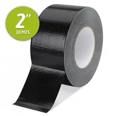GENERICO - Cinta Ductos reparacion sellado color negra 5cms x 10mts Pack x3