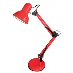 BP ILUMINACION - Lámpara Escritorio Vintage Articulada Rojo ByP