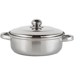 DUSSEL - Cacerola Baja Acero Inoxidable 26 cm / 4,5 litros