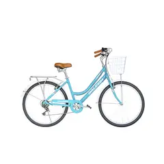 RALEIGH - Bicicleta Fiore Aro 26 Mujer 6v. Celeste