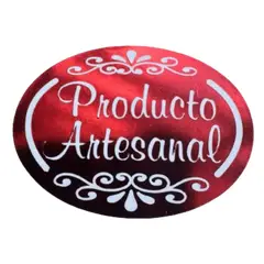GENERICO - Sticker Producto Artesanal Rojo 100un