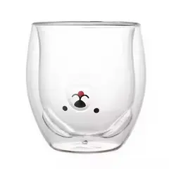 TODOK - Taza De Cristal Doble Pared Con Estampado 300ml T-00053