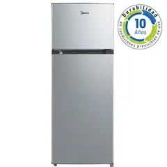 MIDEA - Refrigerador Top Freezer Frost 204 L Silver MDRT294FGE50