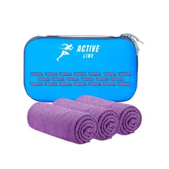 HAZ TU CLICK - Toalla Fria Microfibra Set 100x30 Ejercicio +estuche