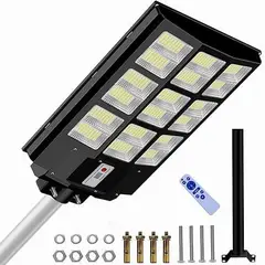 GENERICO - Foco Solar Led 1000w Luminaria Full + Soporte + Control