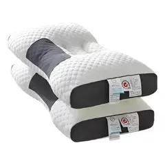 MUNDO MAGIA - Pack X2 Almohada Ergonomica Ortopedica Cervical Cojin Cuello