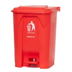 WAKESHOME - Contenedor de basura con pedal 50 L–Práctico Y Resistente