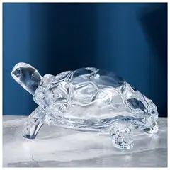 GENERICO - Tortuga De Vidrio Para Mesa Adorno Decorativa 19cm