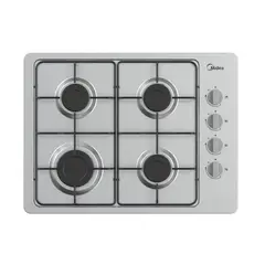 MIDEA - ENCIMERA A GAS 4 QUEMADORES SILVER MG60SL405