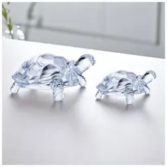 GENERICO - Set De 2 Tortuga De Vidrio Para Mesa Adorno Decorativo