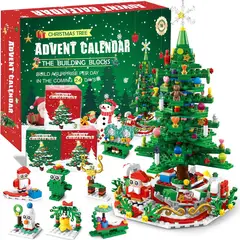 TIOZONEY - Adviento bloques de construcción de árbol de Navidad