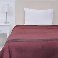 PLUMETTI - Frazada Térmica Single Líneas Rojo