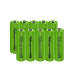 GENERICO - 10 Un. Pila Recargable - 18650 - Litio