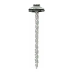 GENERICO - Clavos Para Techo Zinc Acanalado 2 12 25u Fixser - Gris.