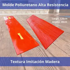 GENERICO - Molde Estampado Piso De Concreto Imitación Madera Mod Turín 120x30cm