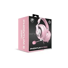 COUGAR - Audifonos Gamer Jack 3.5 PS4 PS5 PC Rosado Phontum Essential