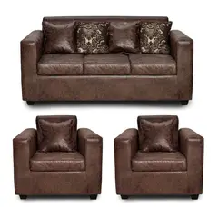 ADONIS LEUDH - Living 3+1+1 Ezeiza Envejecido Café Oscuro XL