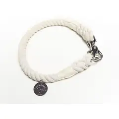DOG REPUBLIC - Collar de mascotas Cuerda Pequeño Blanco S Animal Republic