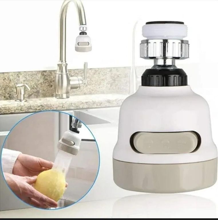Adaptador de grifo con boquilla giratoria de 360 grados para cocina,