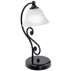 EGLO - Lámpara Sobremesa Murcia Acero Negro 1X40W E14