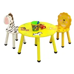 COBABY - MESITA CON 2 SILLAS REDONDA CARTOON ANIMAL