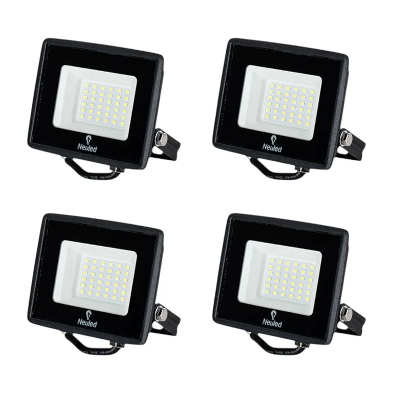 4 Proyectores De Área Led Ecostreet 30W Luz Fría