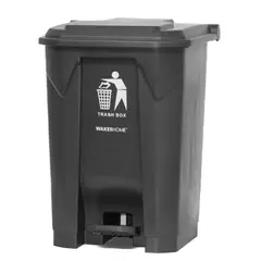 WAKESHOME - Contenedor de basura con pedal 80 L–Práctico Y Resistente.