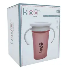 KEEP - Vaso Antiderrame Toddler 360 Para Niños Color Rosa Kido - SC
