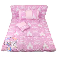 GENERICO - Set para Cuna Colecho Rosado Princess