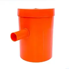 GENERICO - Cámara De Registro Con Tapa PVC Naranjo 160x20mm RIC Nº06