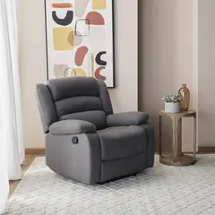 DANIELS - Berger 1 Cuerpo Reclinable Moderno Gris New Praga 8041RFFGR