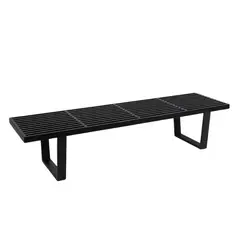 HABITA2 CHILE - BANQUETA RAVEN NEGRO 160X46X35