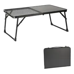 GENERICO - Mesa De Camping Plegable Con Computadora De Malla
